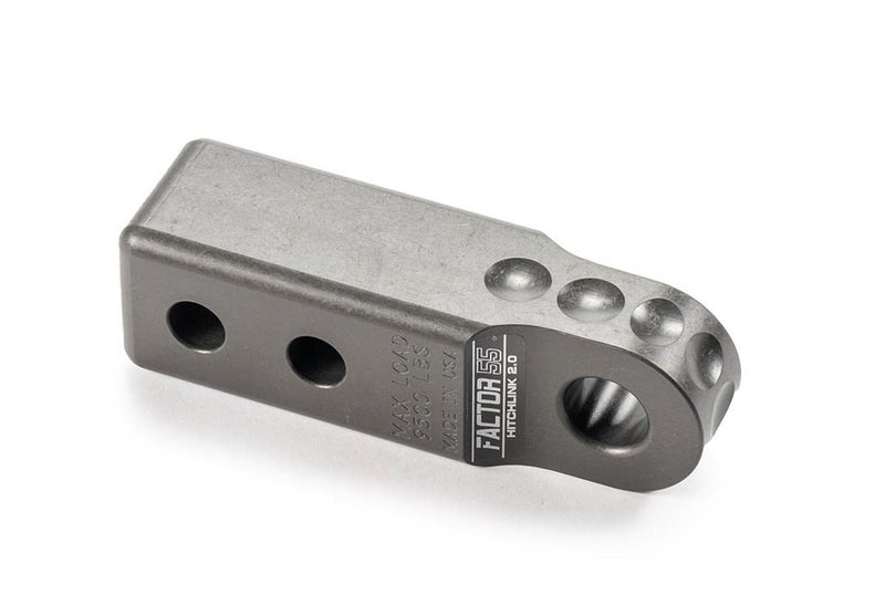 Factor 55 00020-06 Hitchlink 2.0 Rated at 9500 lb Ultimate Failure at 51,000 lb Convert Your Vehicles Hitch Receiver into a Recovery Point. Ideal for 4x4 Off Road Adventures â€“ Gray - Image 1